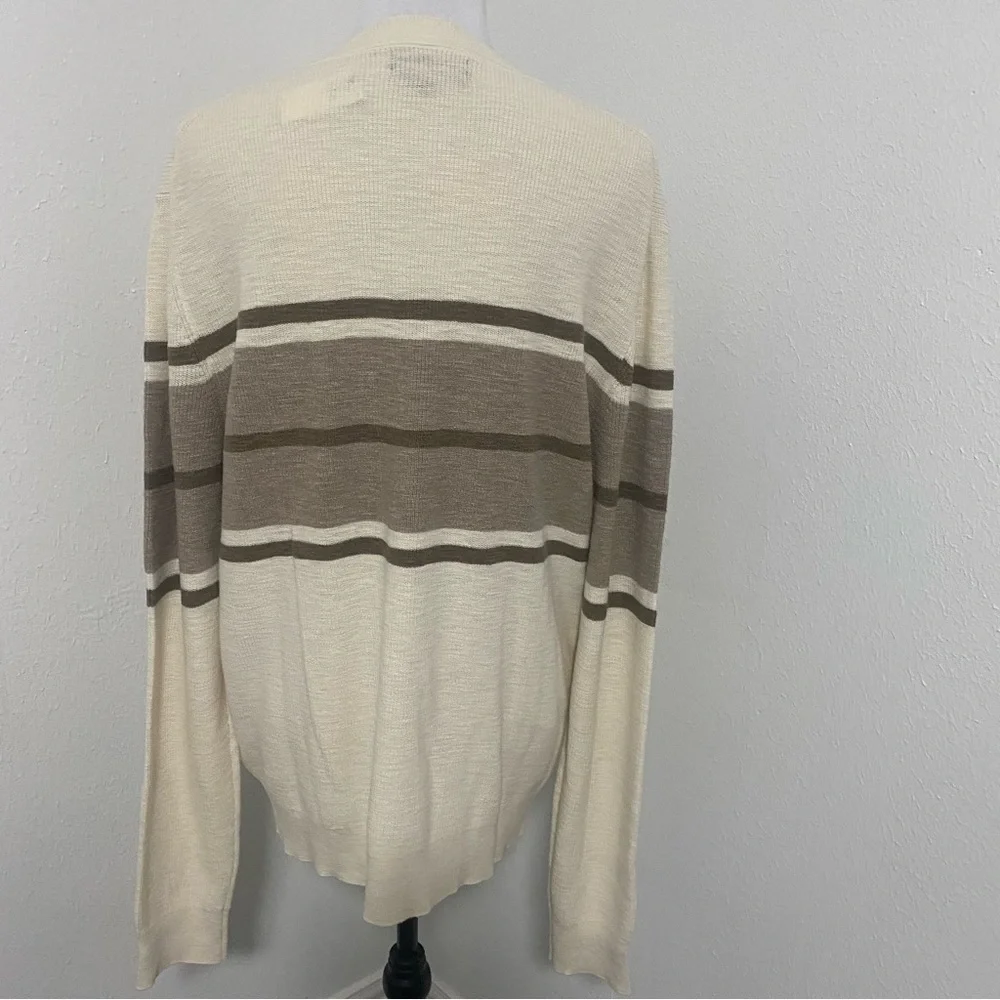 BANANA REPUBLIC MENS 100% ORGANIC COTTON CREW-NECK SWEATER SIZE LARGE NWT